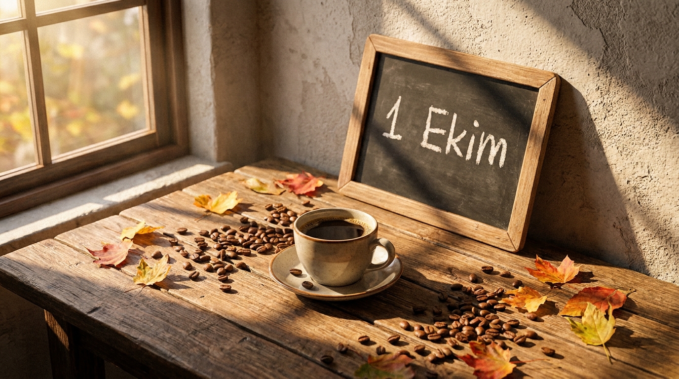 Dünya Kahve Günü, 1 Ekim temalı kahve masası