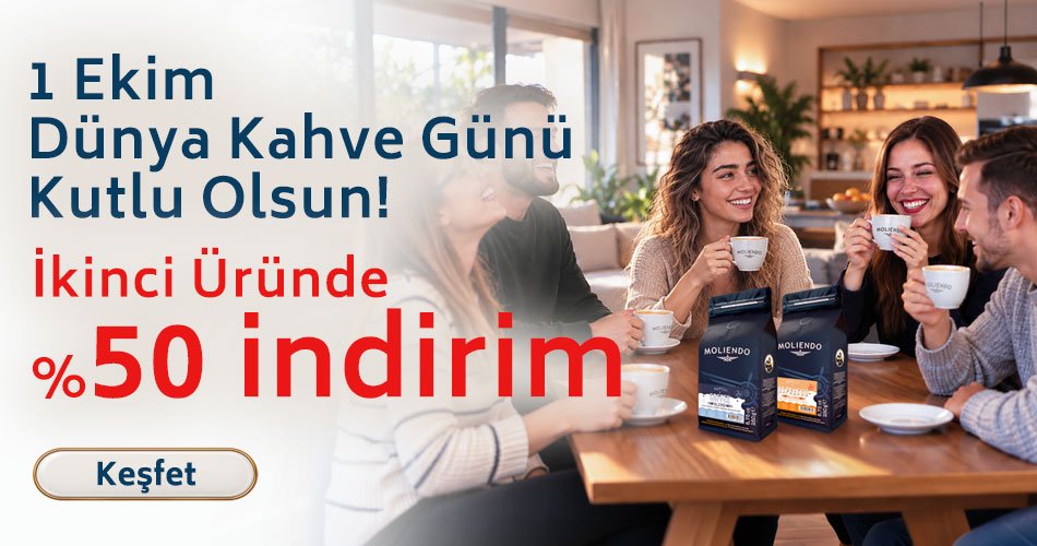 1 Ekim Dünya Kahve Günü kampanyası: ikinci üründe %50 indirim
