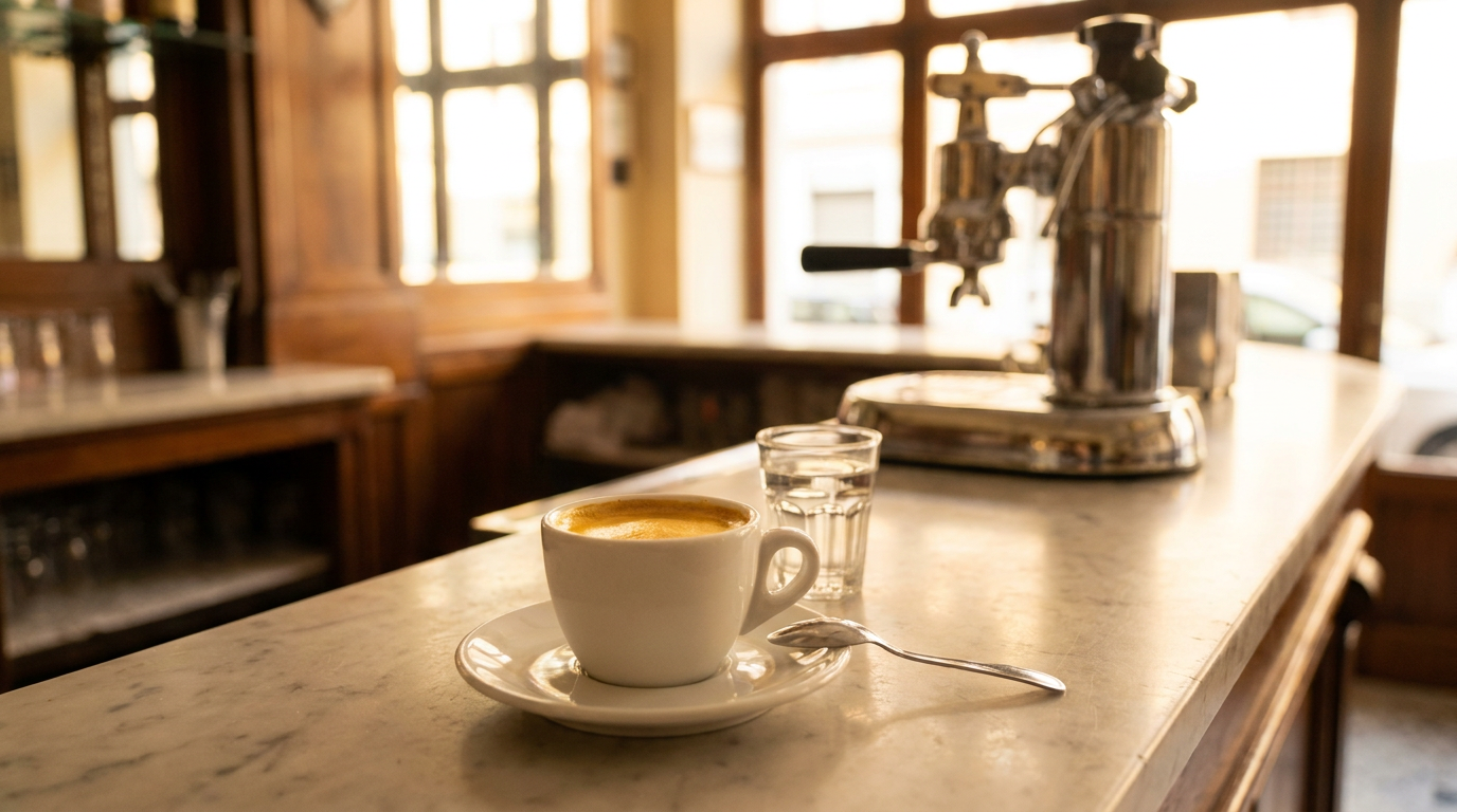 Kremalı İtalyan espressosu