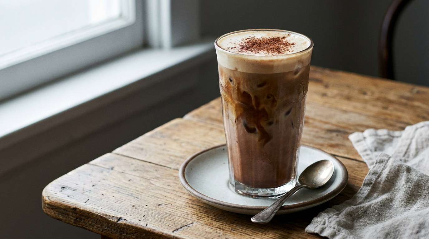 Buzlu cappuccino köpüklü