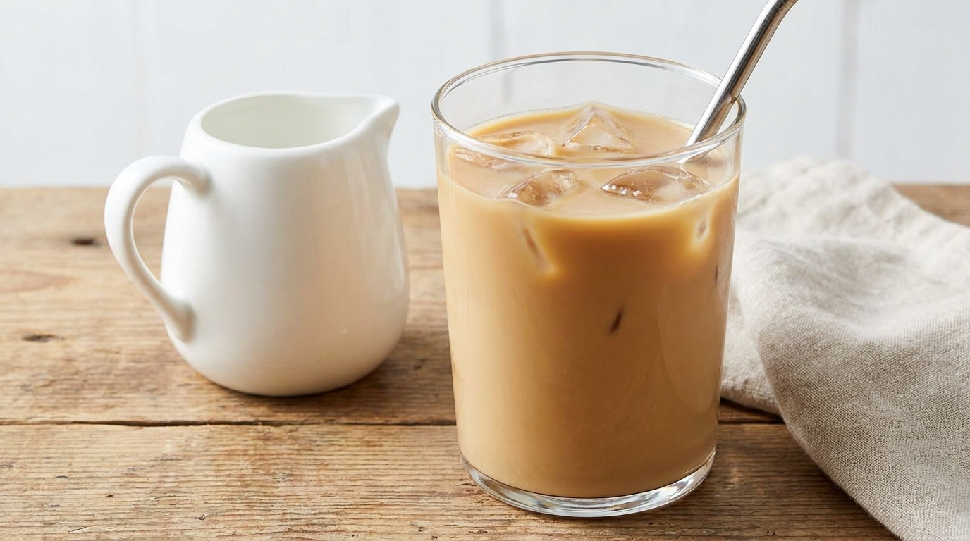 Espressolu sütlü soğuk kahve