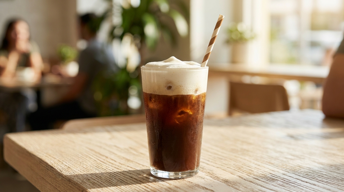 Köpüklü Yunan usulü frappe