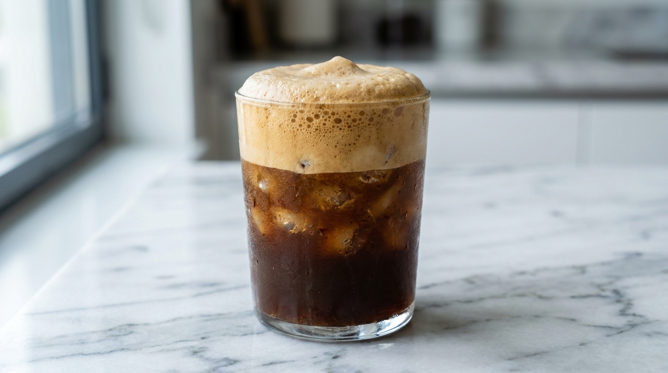 Frappe'nin yoğun köpük tabakası