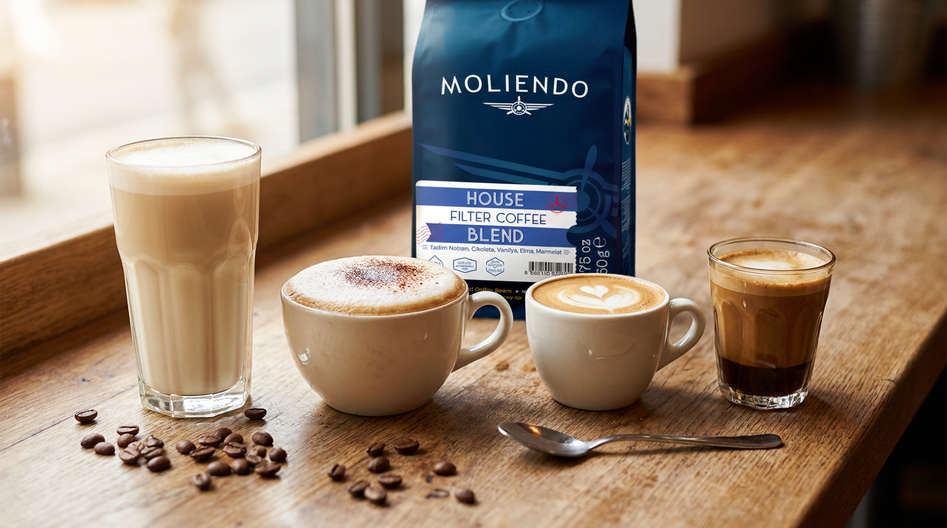 Latte, cappuccino, flat white ve cortado'nun süt oranı ve köpük farkı