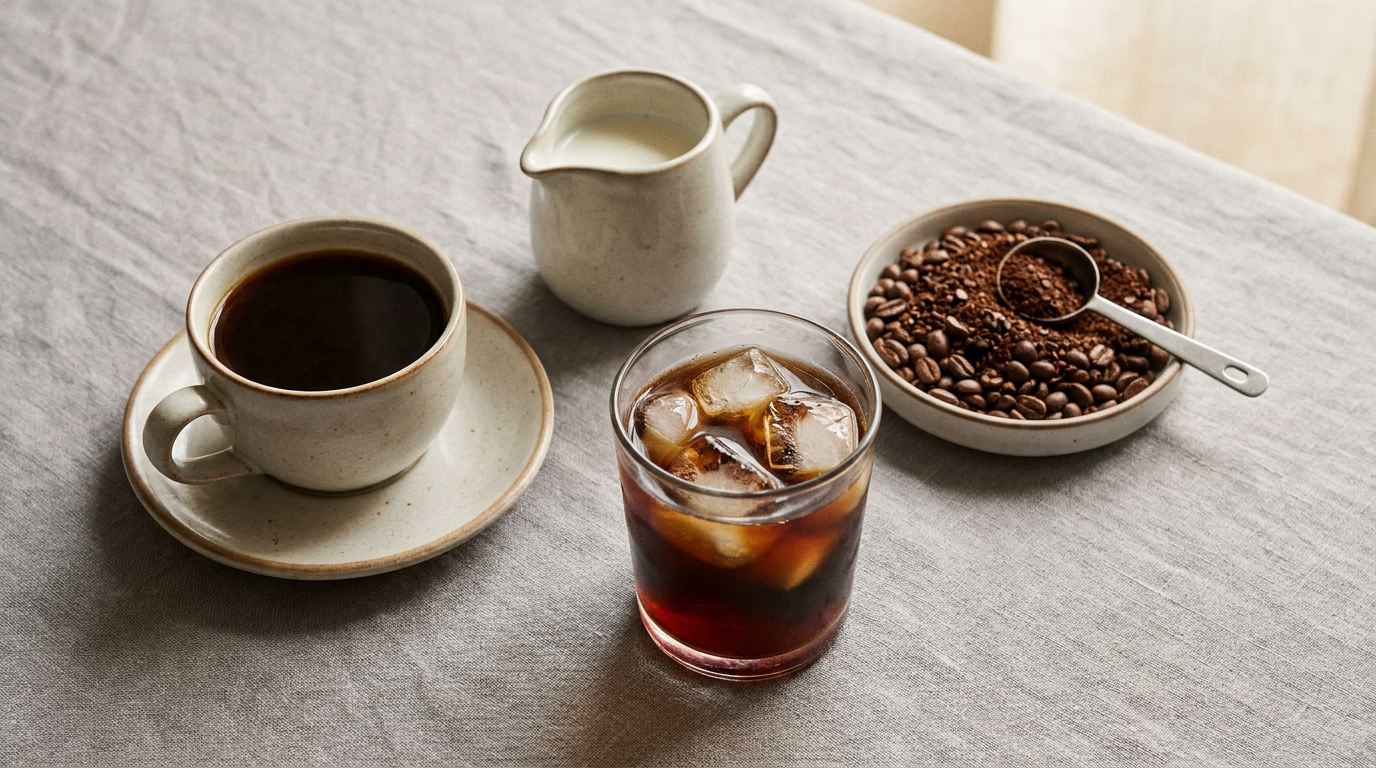Koyu kavrum kahve, süt ve cold brew ile düşük asidite yöntemleri