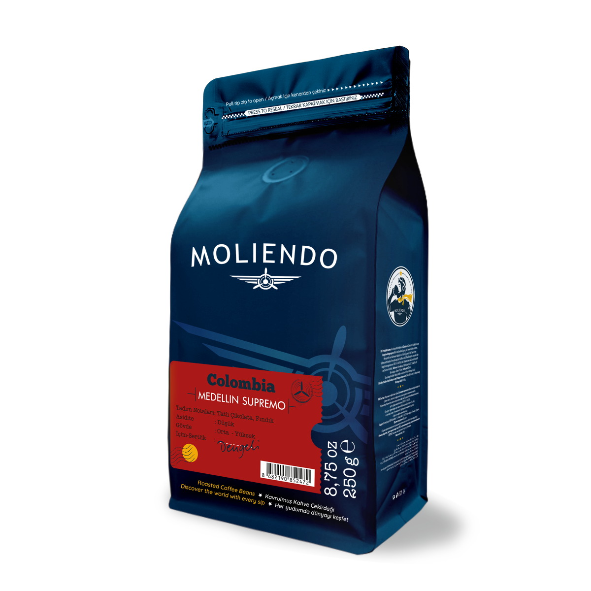 Moliendo Colombia Medellin Supremo 250 g