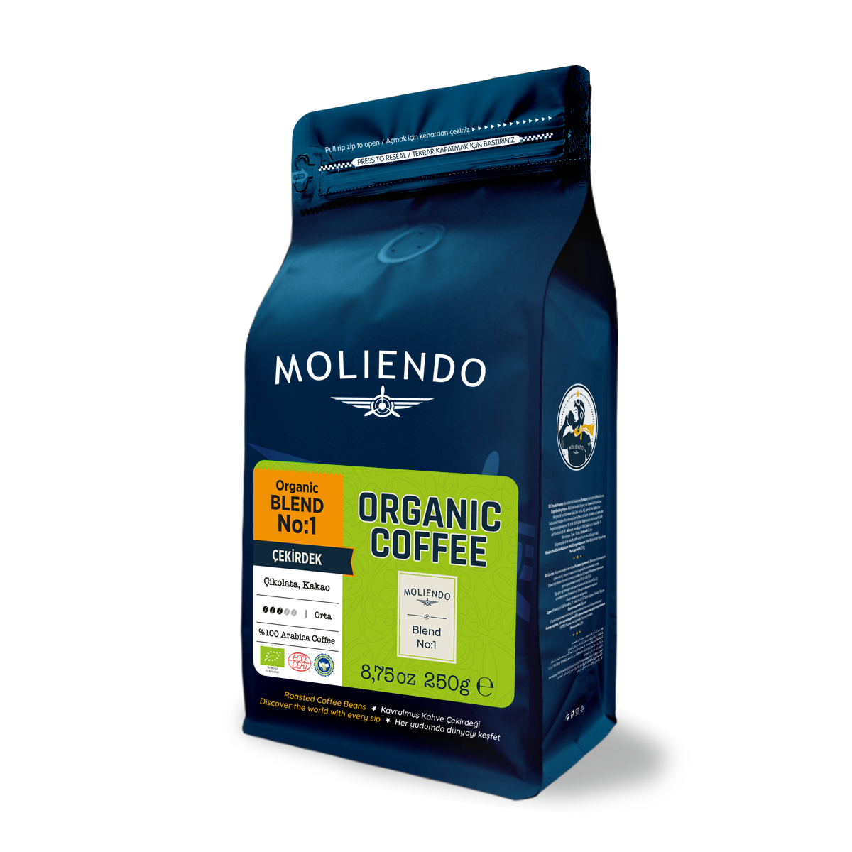 Moliendo Organic Blend No:1 (Çekirdek) 250 g