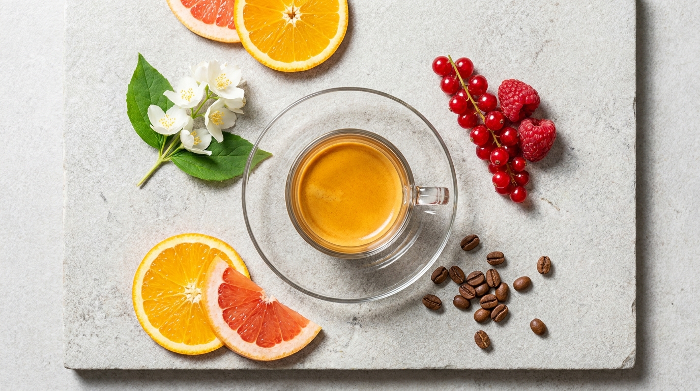 Meyvemsi ve çiçeksi notaları çağrıştıran single origin filtre kahve fincanı