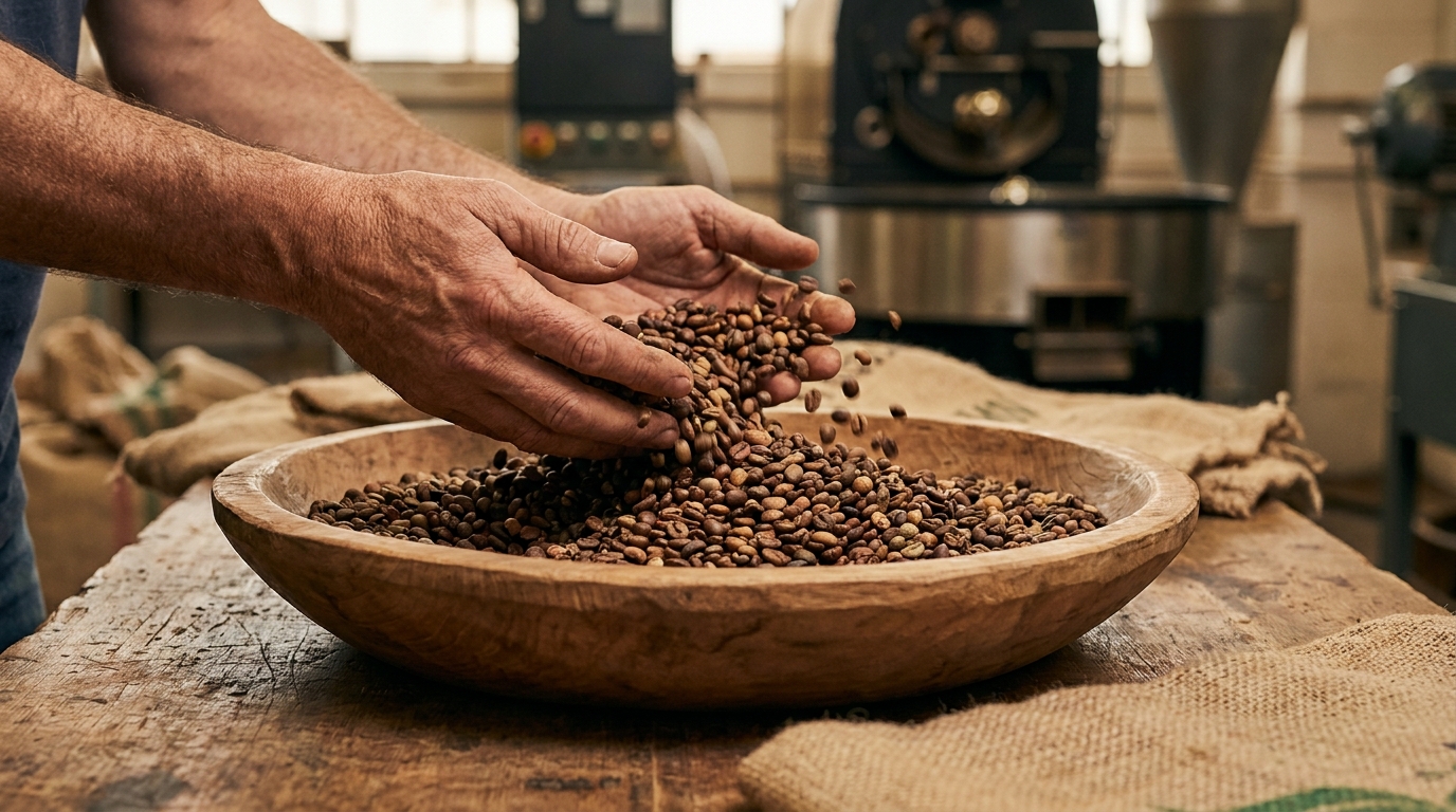 Farklı bölgelerden çekirdeklerin harmanlandığı blend kahve