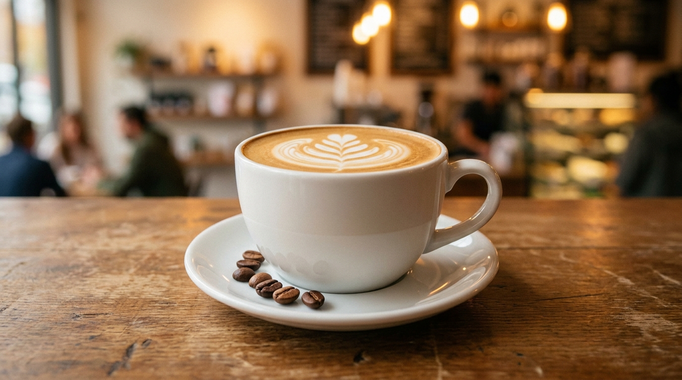 Dengeli ve yumuşak içimli blend kahveden hazırlanmış sütlü kahve