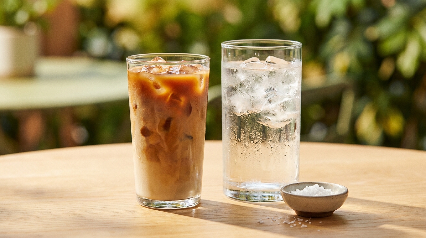 Cold brew yanında su içerek hidrasyon dengesi